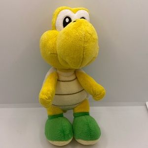 Super Mario Bros Plush Doll Koopa 7.5” Green Shell Stuffed Animal Toy